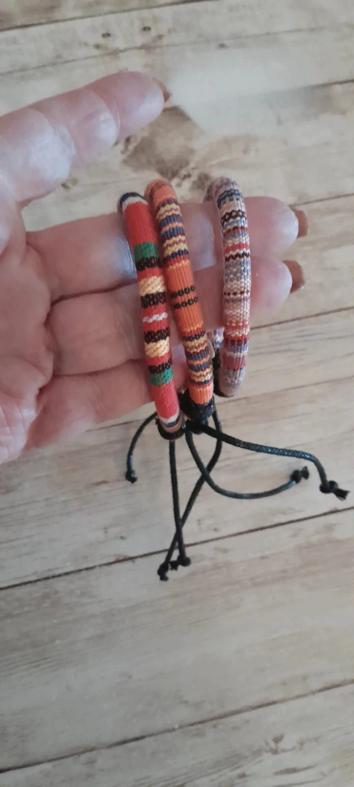 Set van 3 handgeweven armbanden, voor Dames, verstelbaar – photo 4